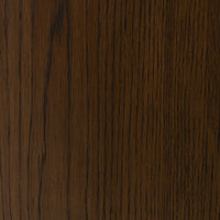 Misha Swivel Chair in Laughlin Cafe showing rich, dark wood grain texture.