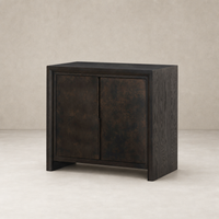 Lazuli Small Cabinet in Espresso Oak with sleek lines and modern design.