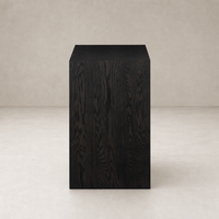 Lazuli Small Cabinet in Espresso Oak features a sleek, modern design with a smooth finish.