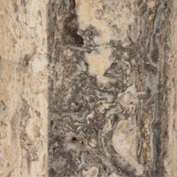 Close-up of aged antique brass iron texture with intricate patterns and neutral tones.