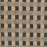 Firefinch Fawn accent bench featuring a textured checkered pattern in soft hues.