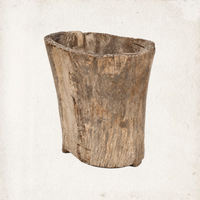 Nagaland Hand-Carved Log Planter