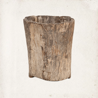 Nagaland Hand-Carved Log Planter