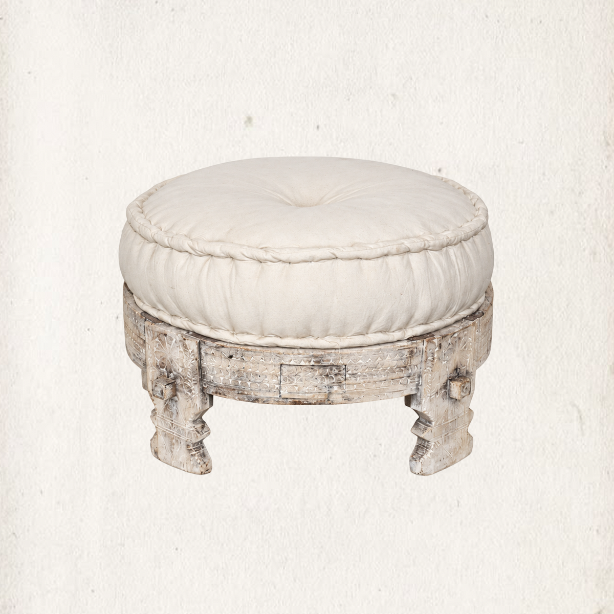 Indy Vintage Chakki Ottoman