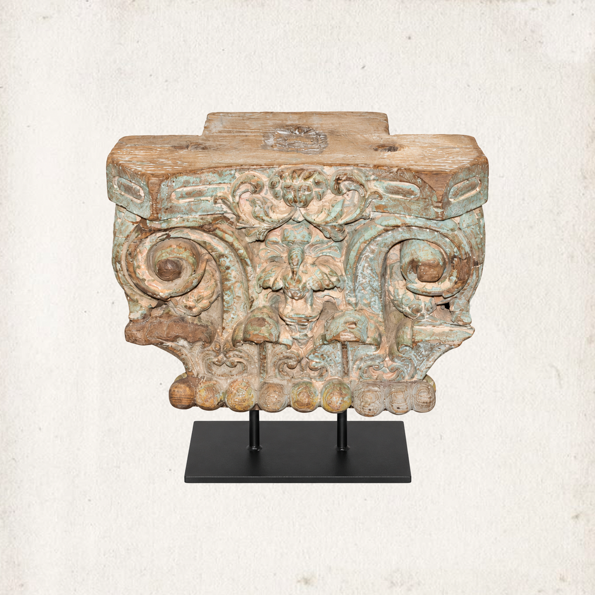 Hand-Carved Remnant on Stand