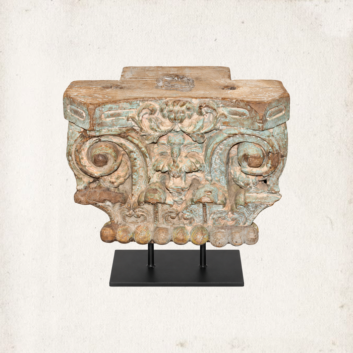 Hand-Carved Remnant on Stand