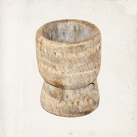Vintage Grain Mortar Planter