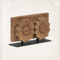 Garden Stamp Hand-Carved Remnant on Stand