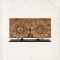 Garden Stamp Hand-Carved Remnant on Stand