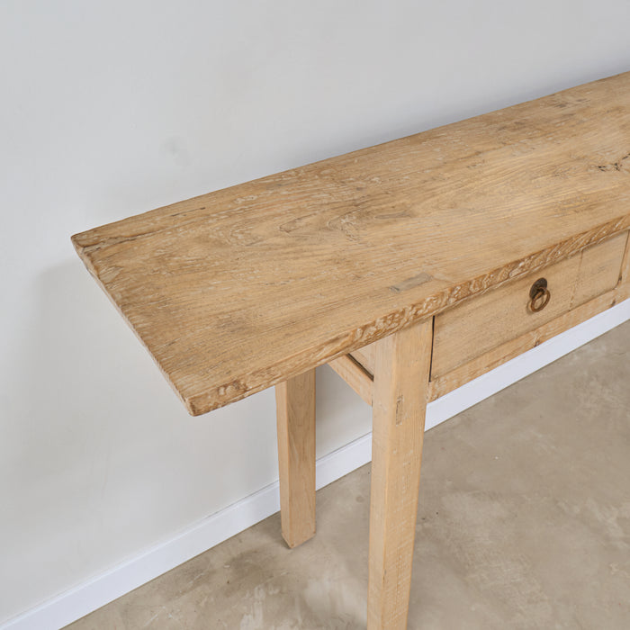 Antique Elm Console Table - Circa 1945 (B)