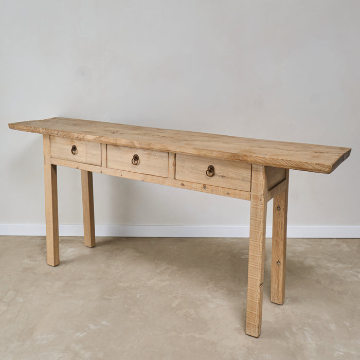 Antique Elm Console Table - Circa 1945 (B)