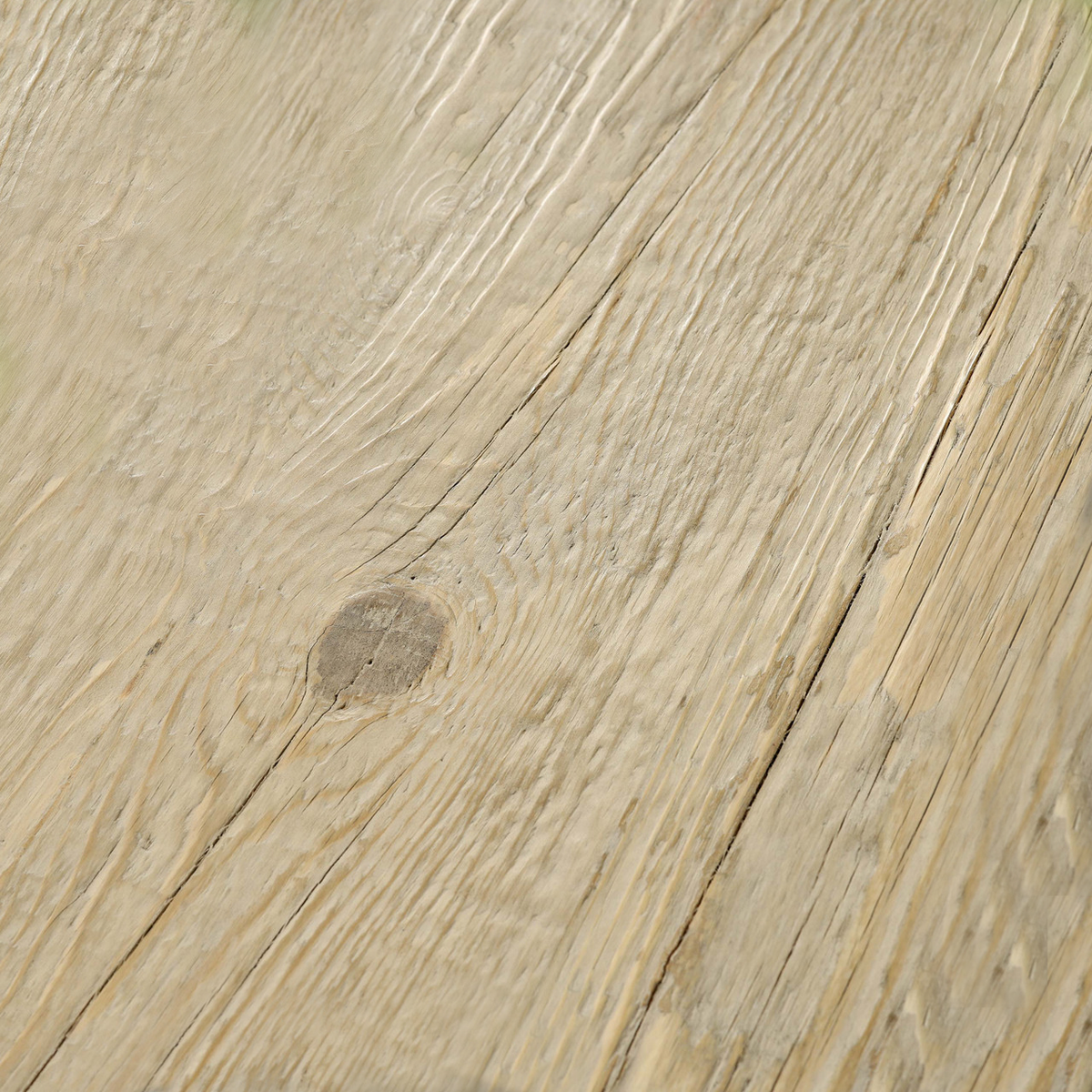 Close-up of the Como Vintage Elm Coffee Table showcasing its natural wood grain and rustic texture.