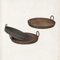 Vintage Iron Tawa Kadai Tray