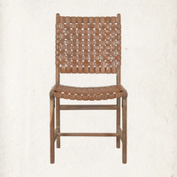 Pascua Leather Dining Chair, Sequoia