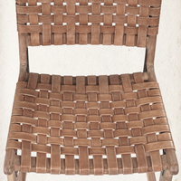 Pascua Leather Dining Chair, Sequoia