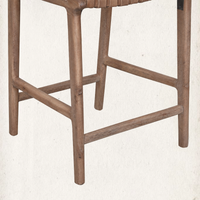 Pasuca Leather Counter Stool, Sequoia