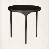 Blackened Iron Nesting Tables, Set of Two