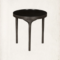 Blackened Iron Nesting Tables, Set of Two
