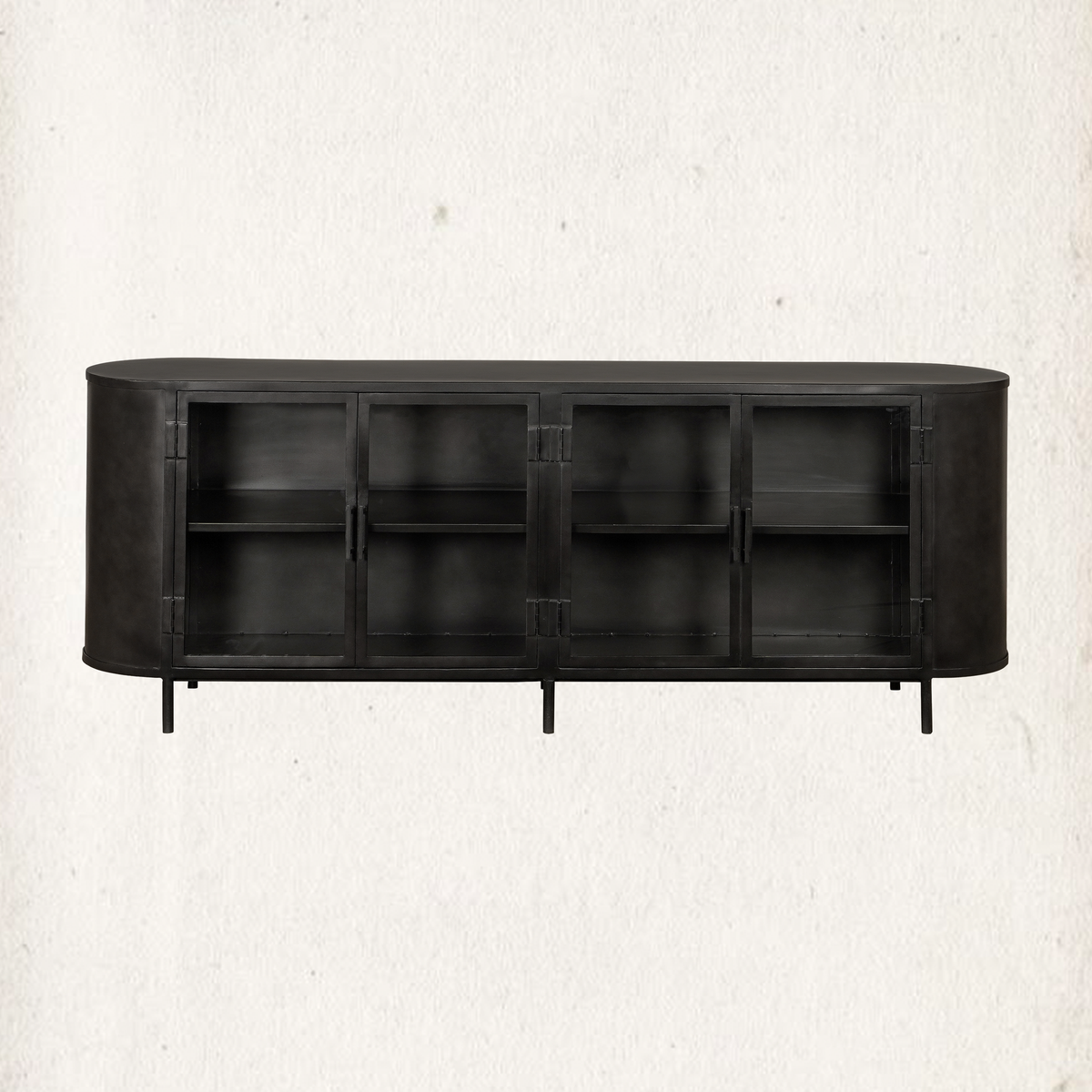 Marlow Iron and Glass Sideboard