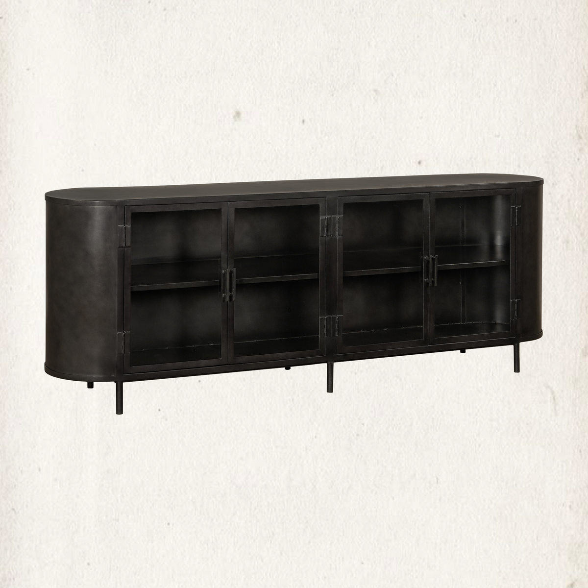 Marlow Iron and Glass Sideboard