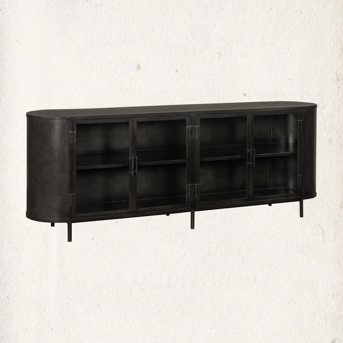Marlow Iron and Glass Sideboard