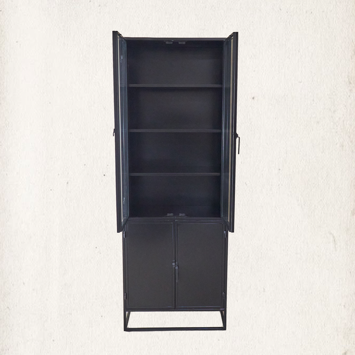 Anton Iron and Glass Cabinet