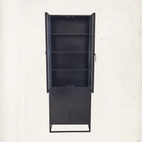 Anton Iron and Glass Cabinet