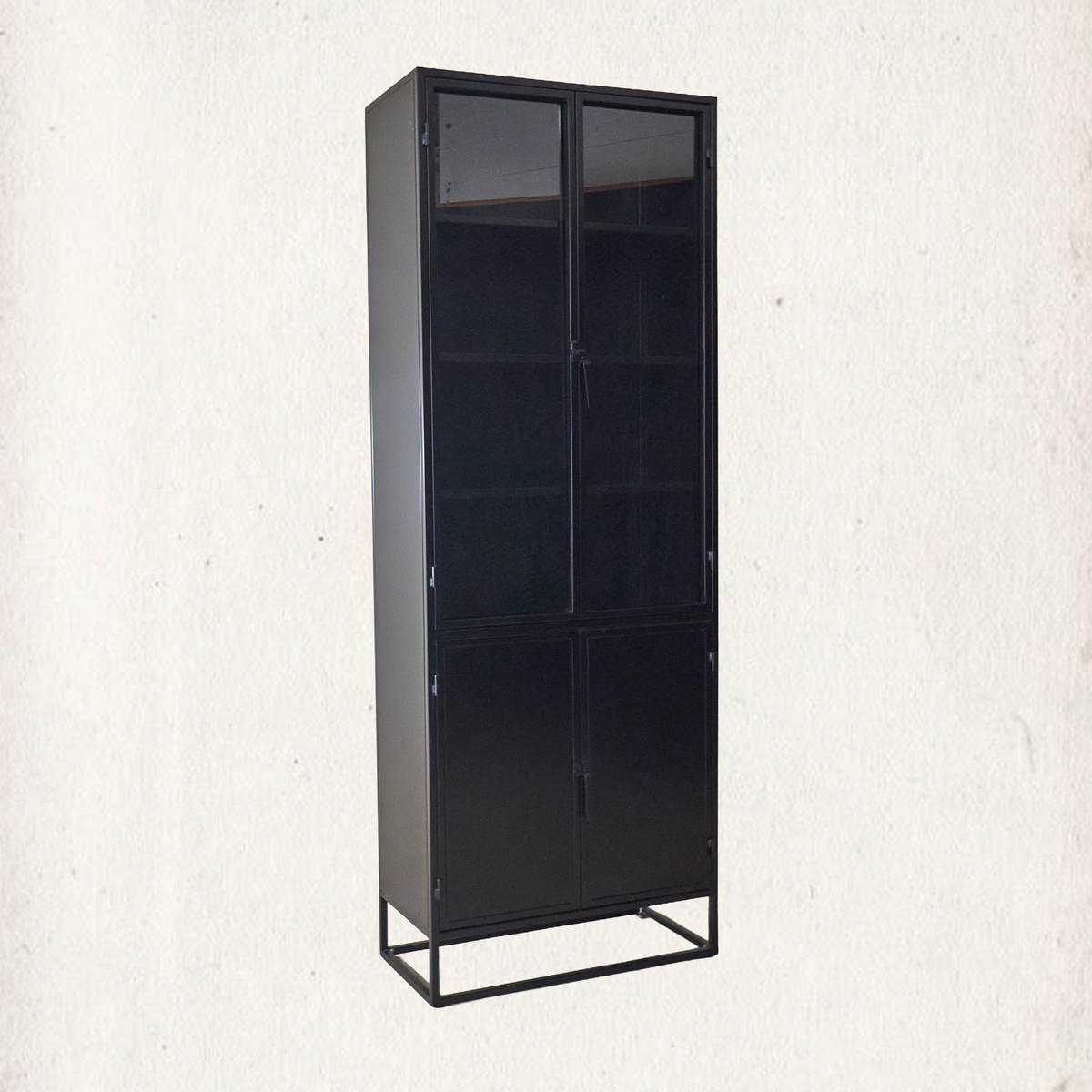 Anton Iron and Glass Cabinet