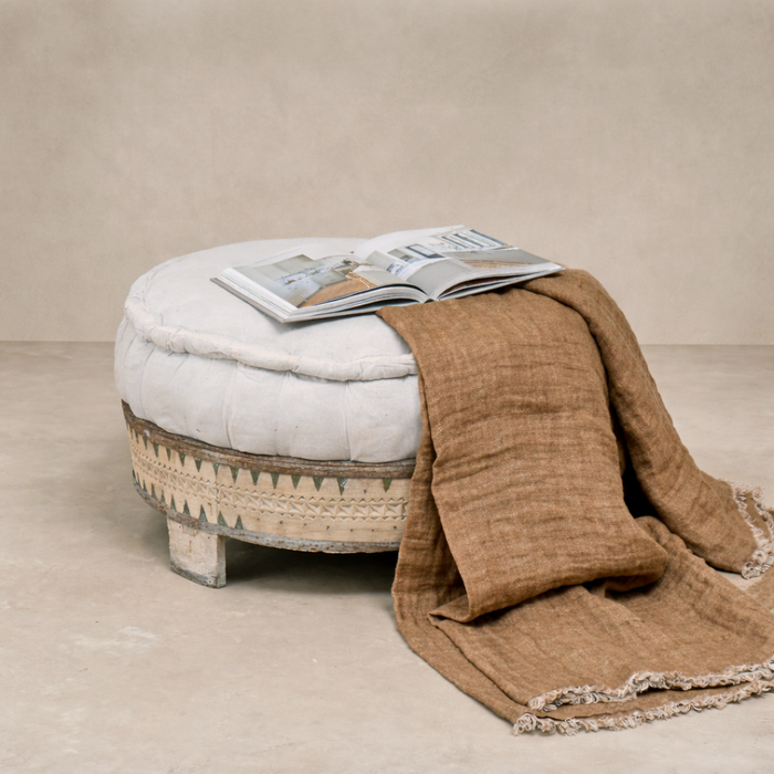 Indy Vintage Chakki Ottoman (T028)