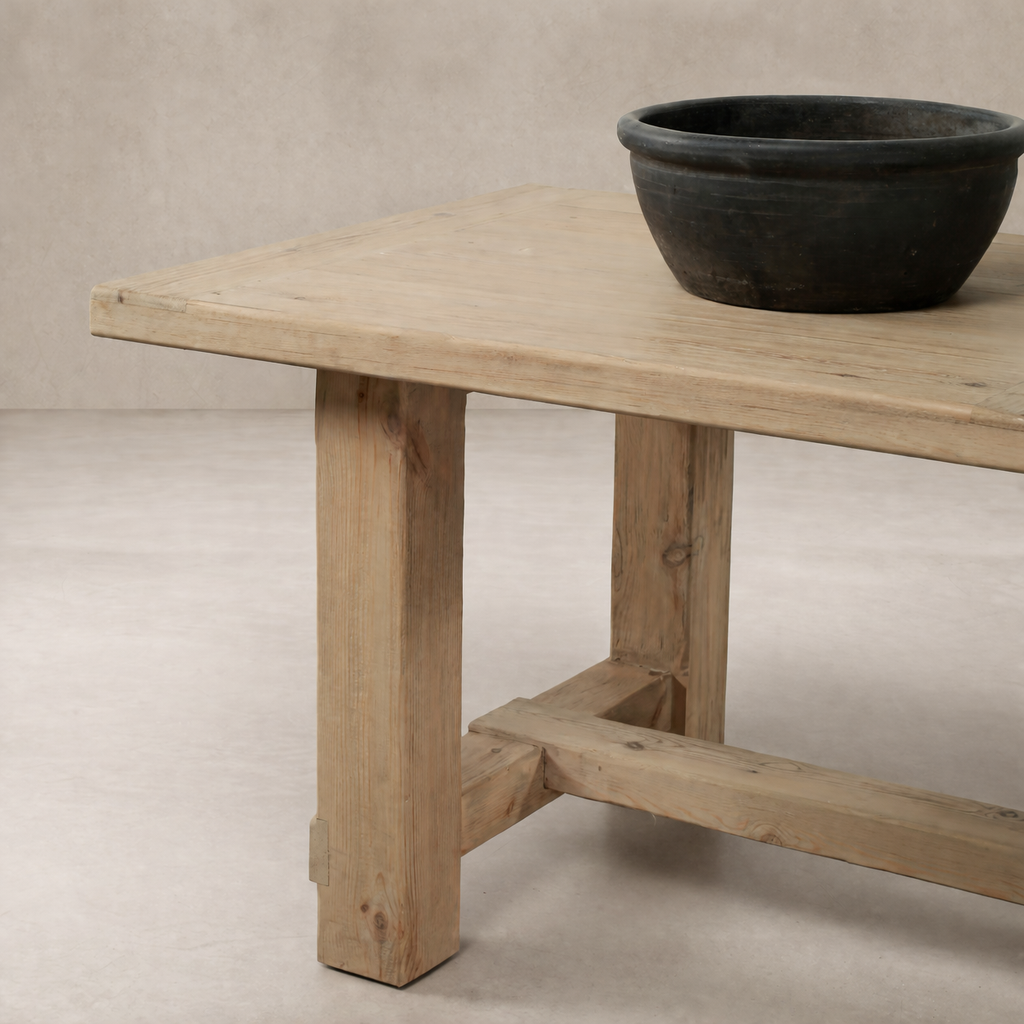 Verona Weathered Pine Dining Table 86"