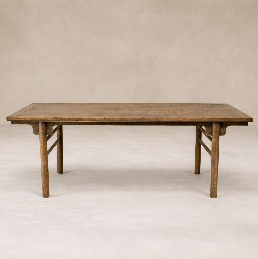 Architectural Desk in Weathered Wood (TJH-46)