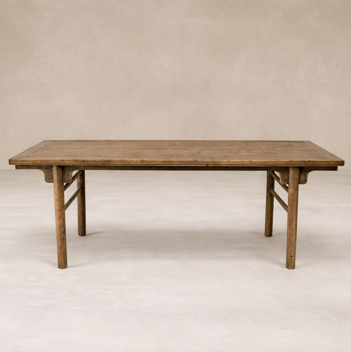 Architectural Desk in Weathered Wood (TJH-46)