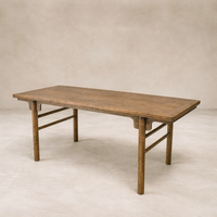 Architectural Desk in Weathered Wood (TJH-46)