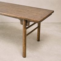 Architectural Desk in Weathered Wood (TJH-46)