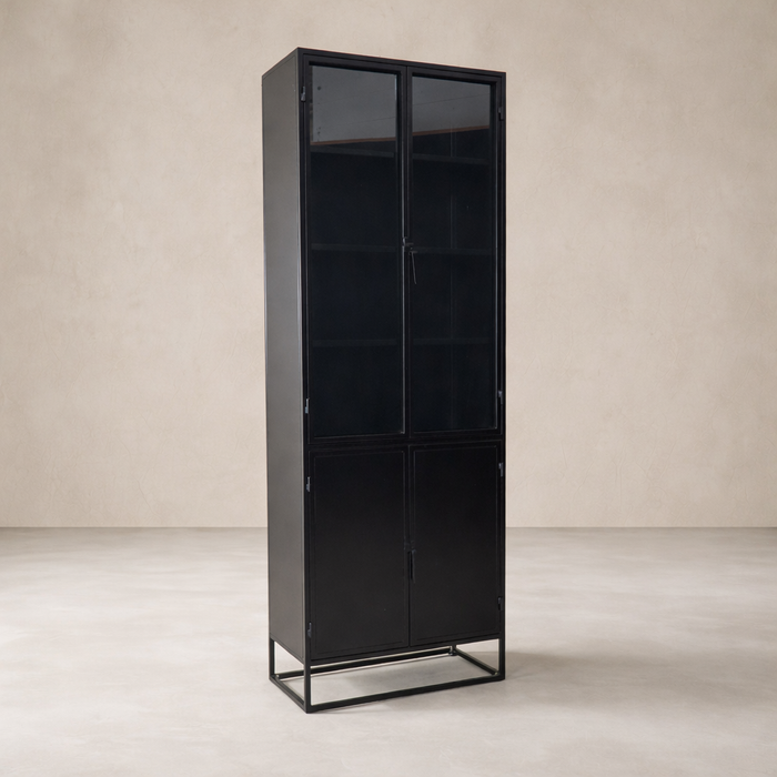 Anton Iron and Glass Cabinet (A177)