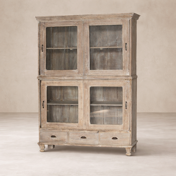 Dover Vintage Teak Display Cabinet (002)