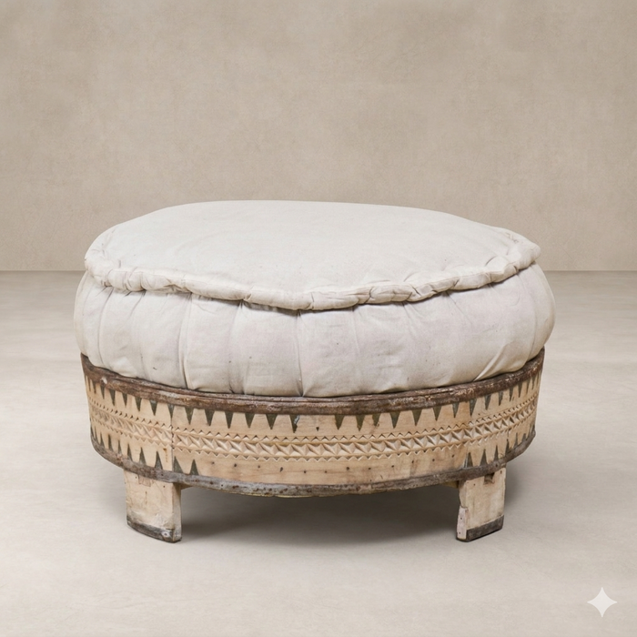 Indy Vintage Chakki Ottoman (T028)
