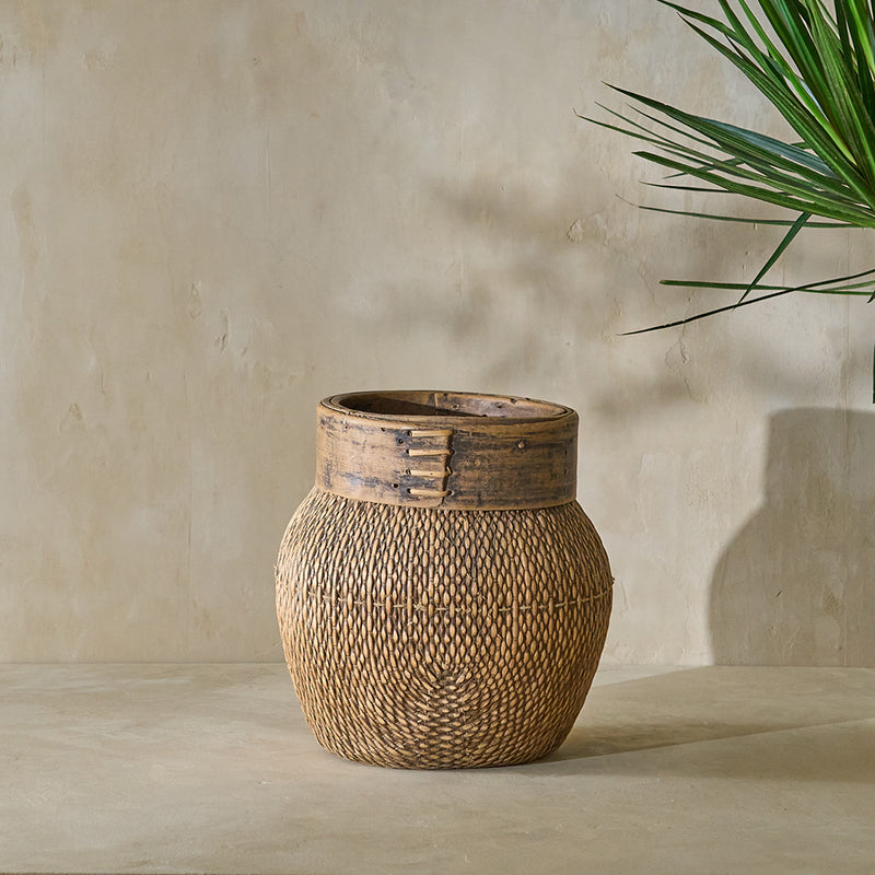Vintage Willow Basket - Circa 1940s (TJH-22)