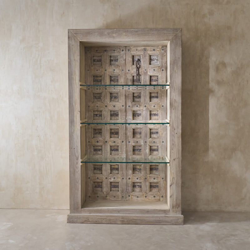 Amaranth Vintage Haveli Door Bookshelf (A045)