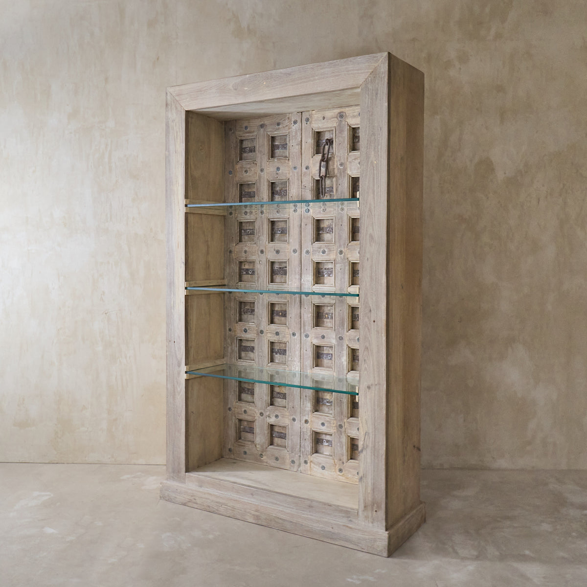 Amaranth Vintage Haveli Door Bookshelf (A045)