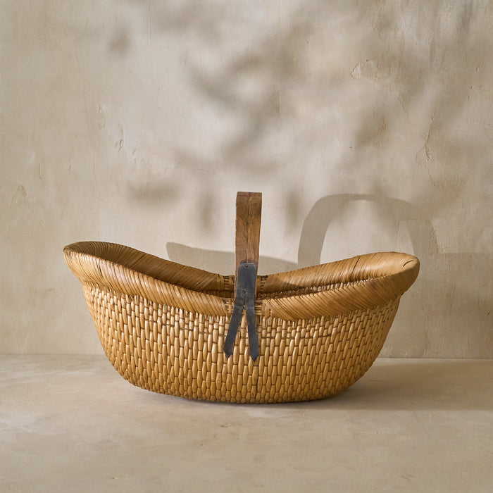 Vintage Shandong Willow Basket - Circa 1930's