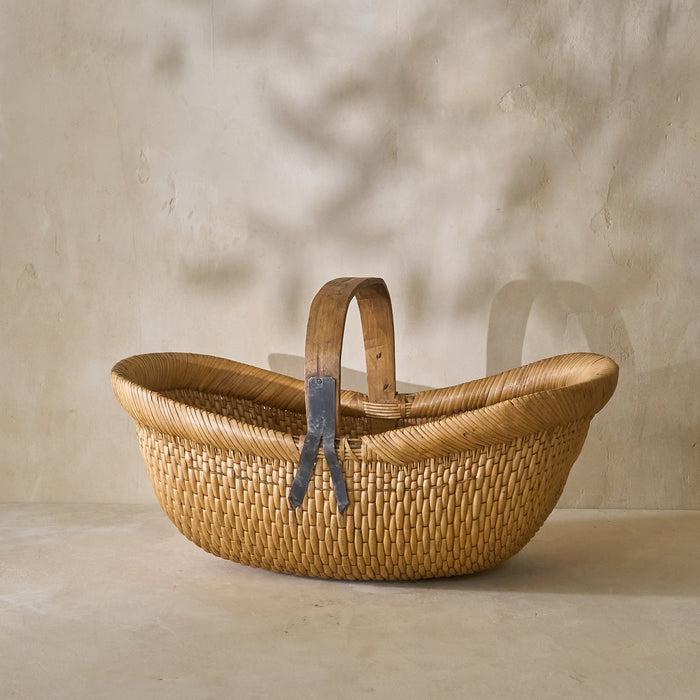 Vintage Shandong Willow Basket - Circa 1930's