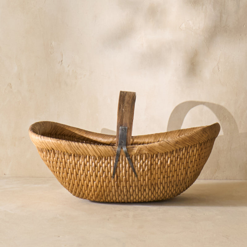 Vintage Shandong Willow Basket - Circa 1930's
