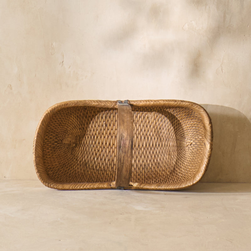 Vintage Shandong Willow Basket - Circa 1930's