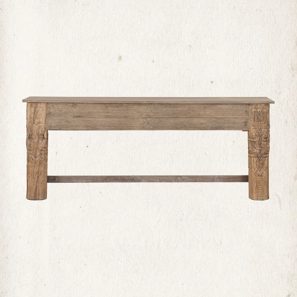 Adana Carved Vintage Console Table 87.5"