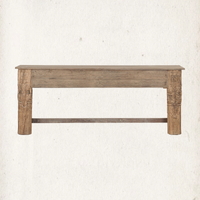 Adana Carved Vintage Console Table 87.5"