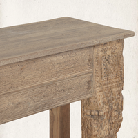 Adana Carved Vintage Console Table 87.5"
