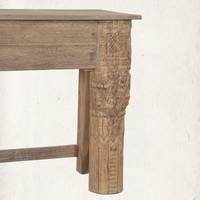 Adana Carved Vintage Console Table 87.5"