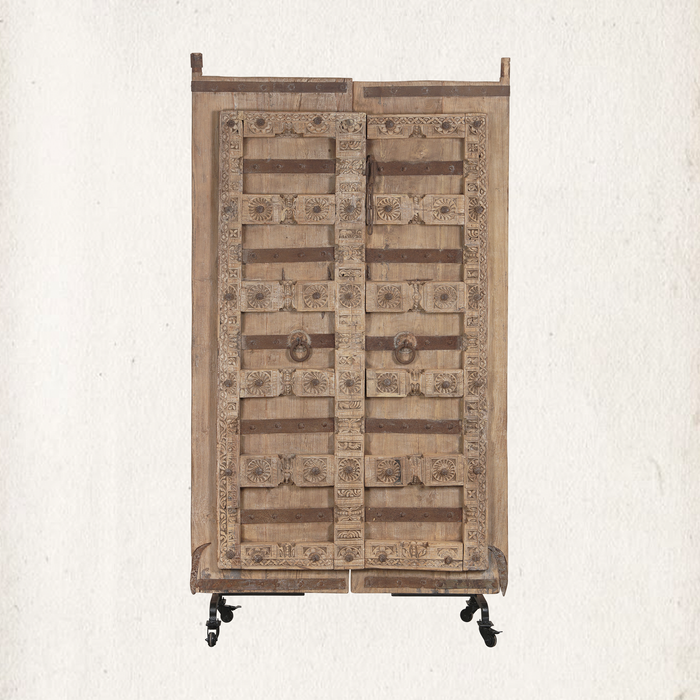 Carved Haveli Door on Stand