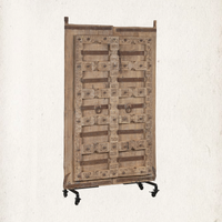 Carved Haveli Door on Stand